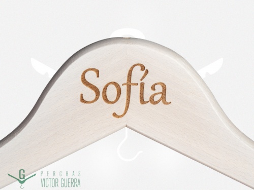 Personalised white hangers