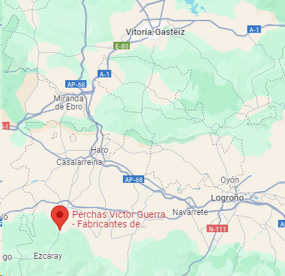 Mapa de Ubicación de Perchas Victor Guerra